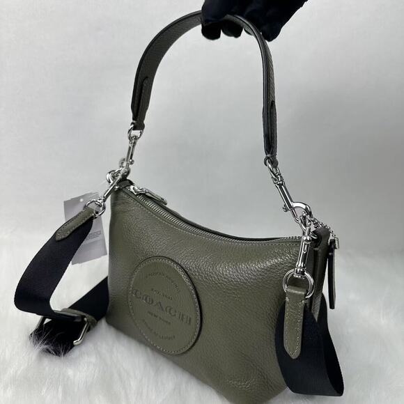 Coach Dempsey Shoulder Crossbody Bag with Patch In Silver/Surplus C2829 NWT - Picture 3 of 12